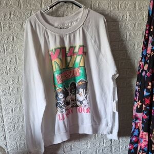 Recycled Karma White Graphic Sweatshirt